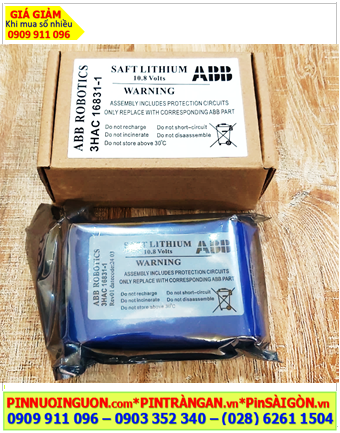 Pin cánh tay ROBOT ABB 3HAC16831-1, Pin nuôi nguồn ABB 3HAC16831-1 lithium 10.8v 17 000mAh chính hãng _X.xứ Pháp